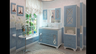 Мебель для ванной от компании Грандфаянс. Бренд Sfarzoso. Модель Duglas (blue) в размере 100