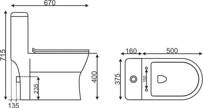 EvaGold — Унитаз-моноблок SM9009, сиденье тонкое ДП, арматура (с гофрой и подводкой) фото 7
