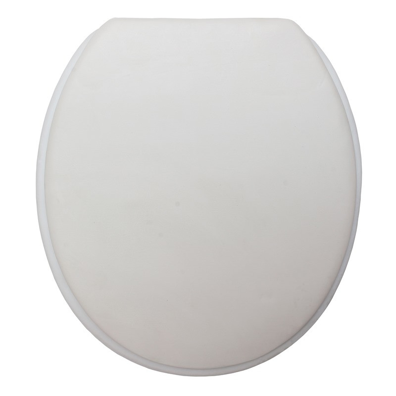 АкваЛиния — Мягкое сиденье для унитаза 1-005 BR (белый) * фото 0