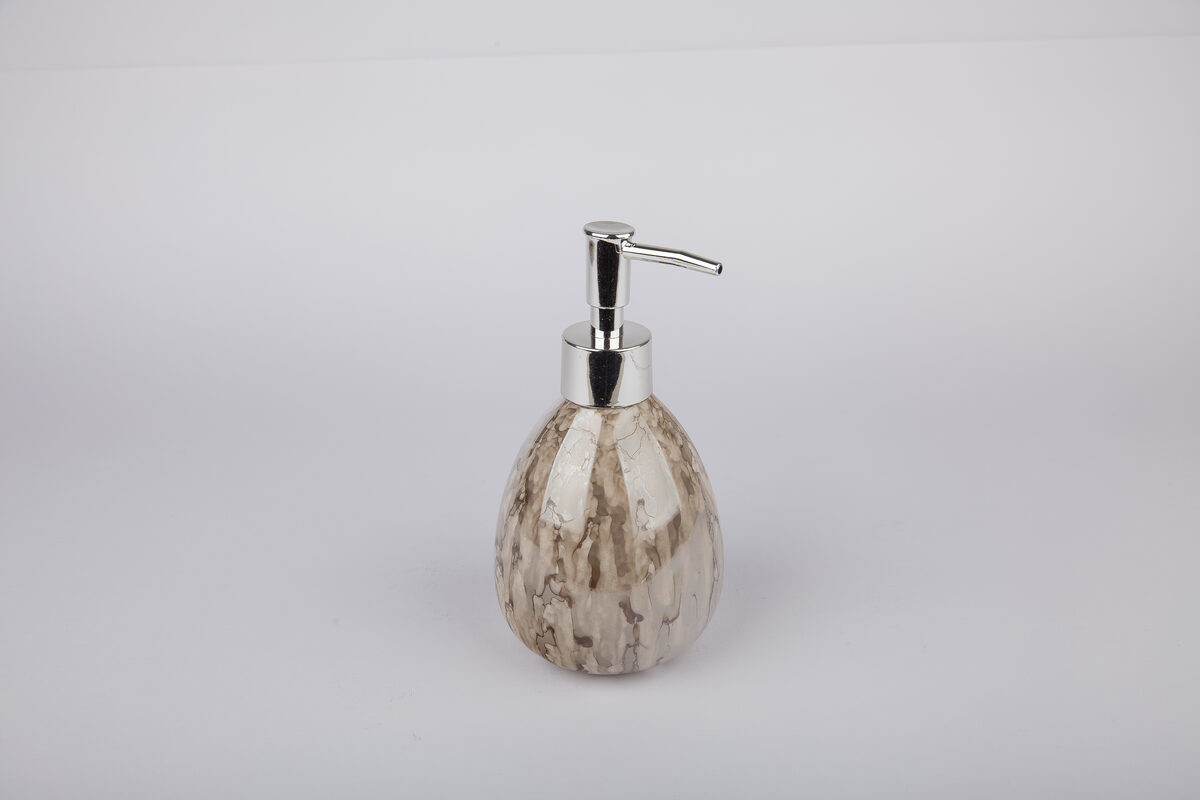 АкваЛиния — дозатор для ж/мыла керамика Оникс коричневый СЕ1033В-LD фото 0