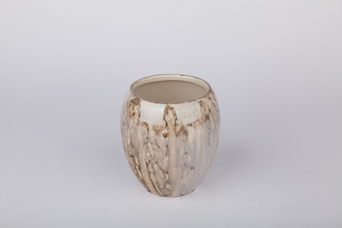 АкваЛиния — стакан д/зубн.щеток керамика Оникс коричневый СЕ1033В-TB фото 0