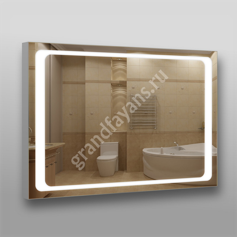 EvaGold — Eva Gold Зеркало 390 70х100 см с LED подсветкой 9,6 Вт/м с кнопочным выключателем фото 0