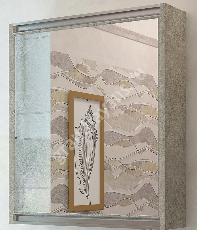 EvaGold — Шкаф-зеркало White Stone 60 универсальный фото 1