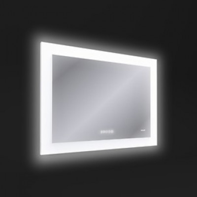 фото Зеркало: LED 060 pro 80*60, с подсветкой, антизапотевание, часы, Сорт1