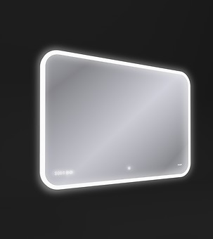Cersanit — Зеркало: LED 070 pro 80*60, с подсветкой, сенсор, антизапотевание, часы, ф-ция фото 0