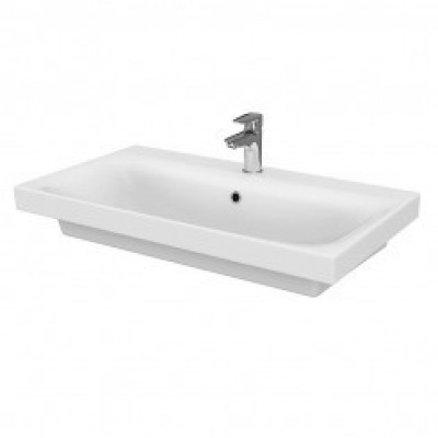 фото 80 Раковина встраиваемая MODUO 80 SLIM, 1 отв., белый, Сорт1,