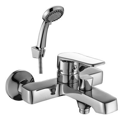 фото DR39036 Смеситель DECOROOM одноручный  для ванны с коротким изливом, хром