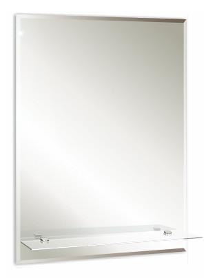 Серебряные зеркала — Зеркало Модерн-люкс 490*680 (с полкой) к. Стиль фото 0