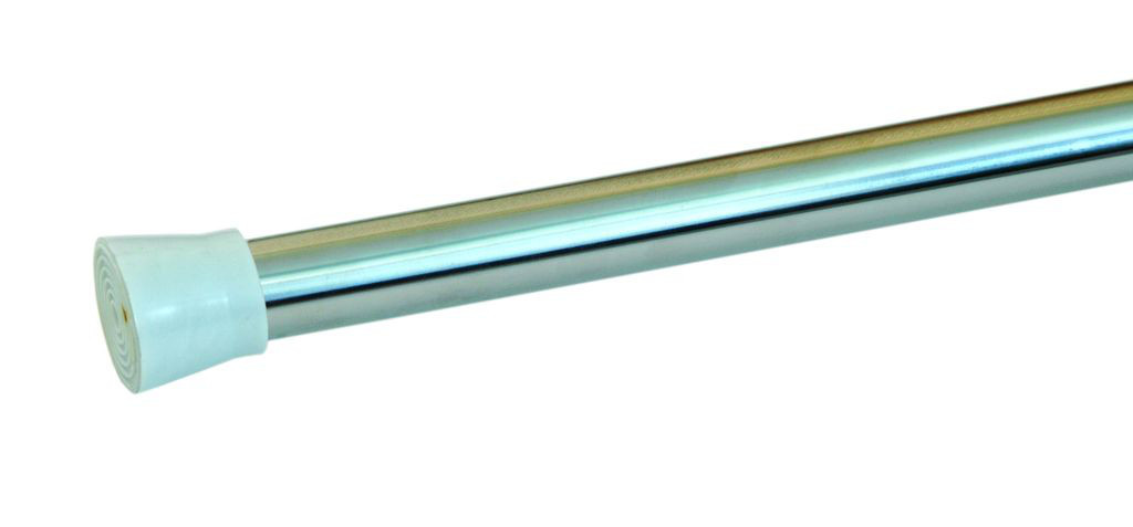 АкваЛиния — Карниз-штанга для душевой занавески, металл хром, прямая ЕС 1,25-2,3м. фото 0