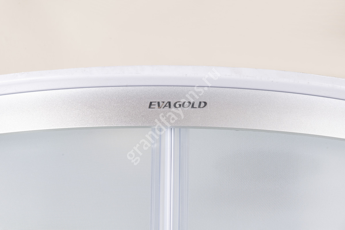 EvaGold — ДК EvaGold F122WS-R (80*120,прав.,высок.под.,рифл.стек.,белая стен.,хром матовый проф.3к) фото 11