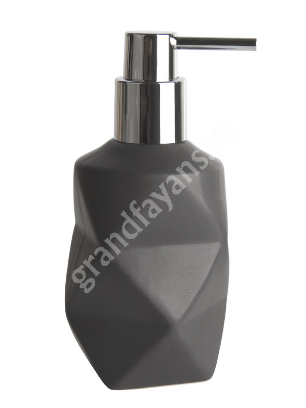 АкваЛиния — дозатор для ж/мыла керамика Tetra графит B4505-1 фото 0