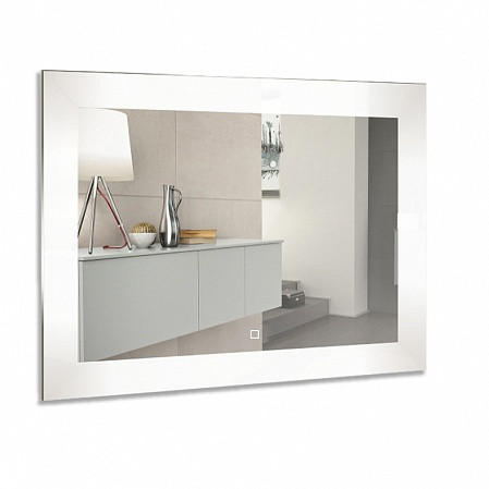 Серебряные зеркала — Зеркало Норма 800х600 (LED-подсветка, сенсорный выключатель, диммер) фото 0