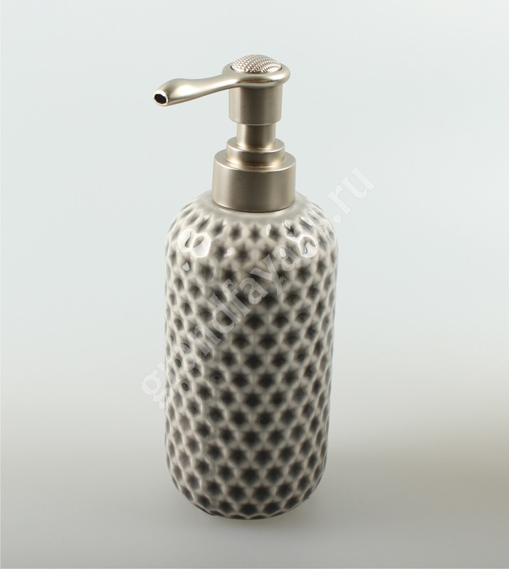 АкваЛиния — дозатор для ж/мыла керамика Magic серый B4456-1 фото 0