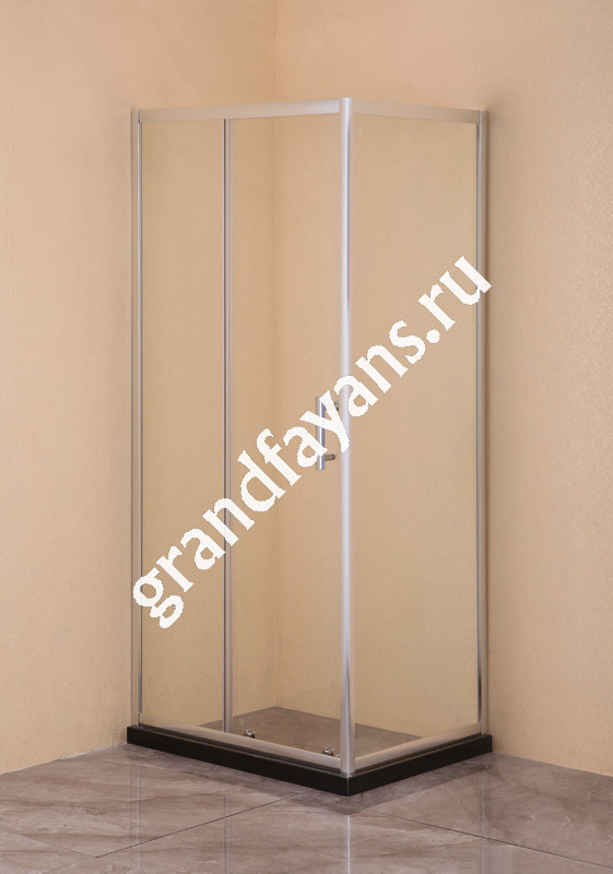 EvaGold — EG2C Душевое ограждение прямоугольное EvaGold 120х80, профиль хром, прозрачное стекло фото 1