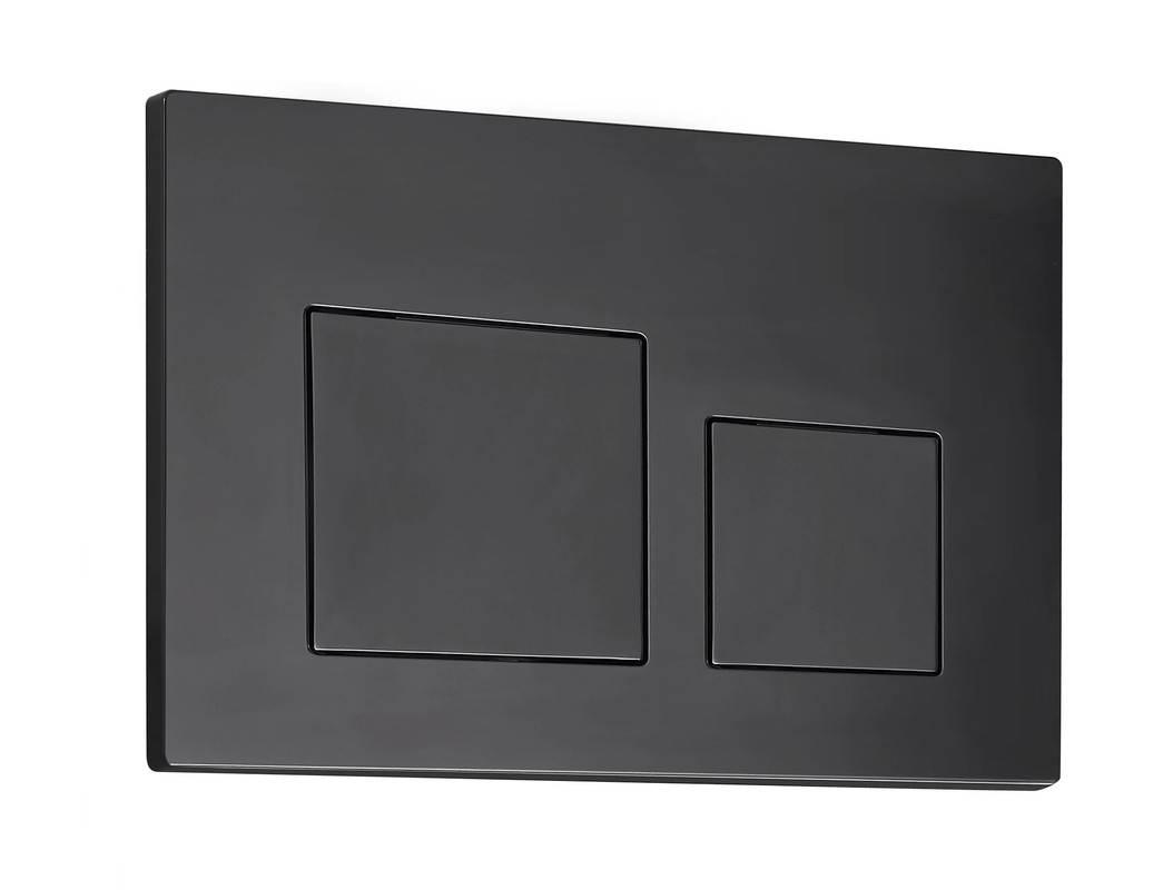 EvaGold — Кнопка смыва EvaGold 05, пластик квадрат серый матовый для инсталляции EvaGold 400 и EvaGold 500 фото 0