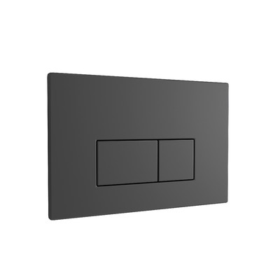 фото Кнопка смыва EvaGold 545-12 пластик прямоугольник черная матовая для инсталляции 545