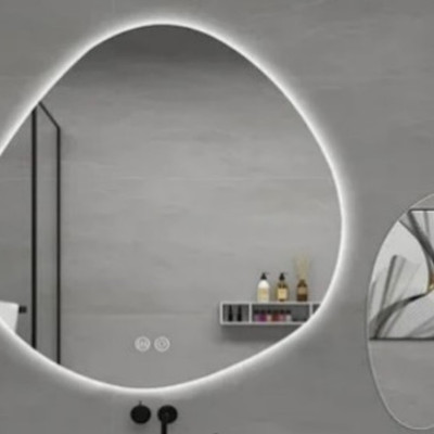 фото Зеркало Onyx 75х80 light криволинейное с LED подсветкой