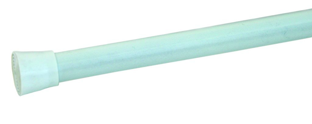 АкваЛиния — Карниз-штанга для душевой занавески,белый металл, прямая ЕС 1,1-2,0м. фото 0