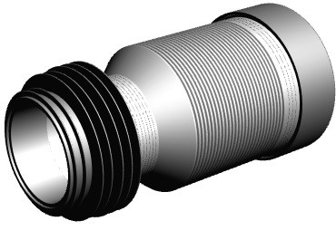 Aquant — T828 Удлинитель гибкий для унитаза D110mm(22) фото 0
