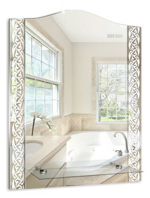 Серебряные зеркала — Зеркало Бухара МТ 510*585 (с полкой) к. Шарм фото 0