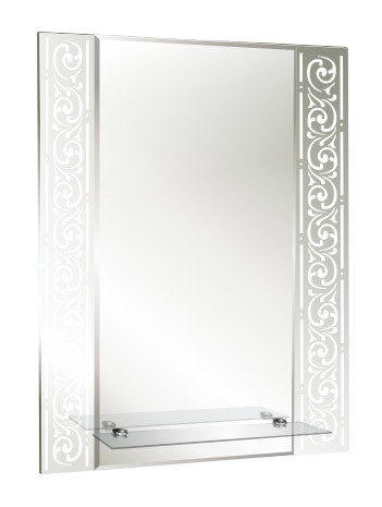 Серебряные зеркала — Зеркало Сахара  540*680 (с полкой) к. Шарм фото 0