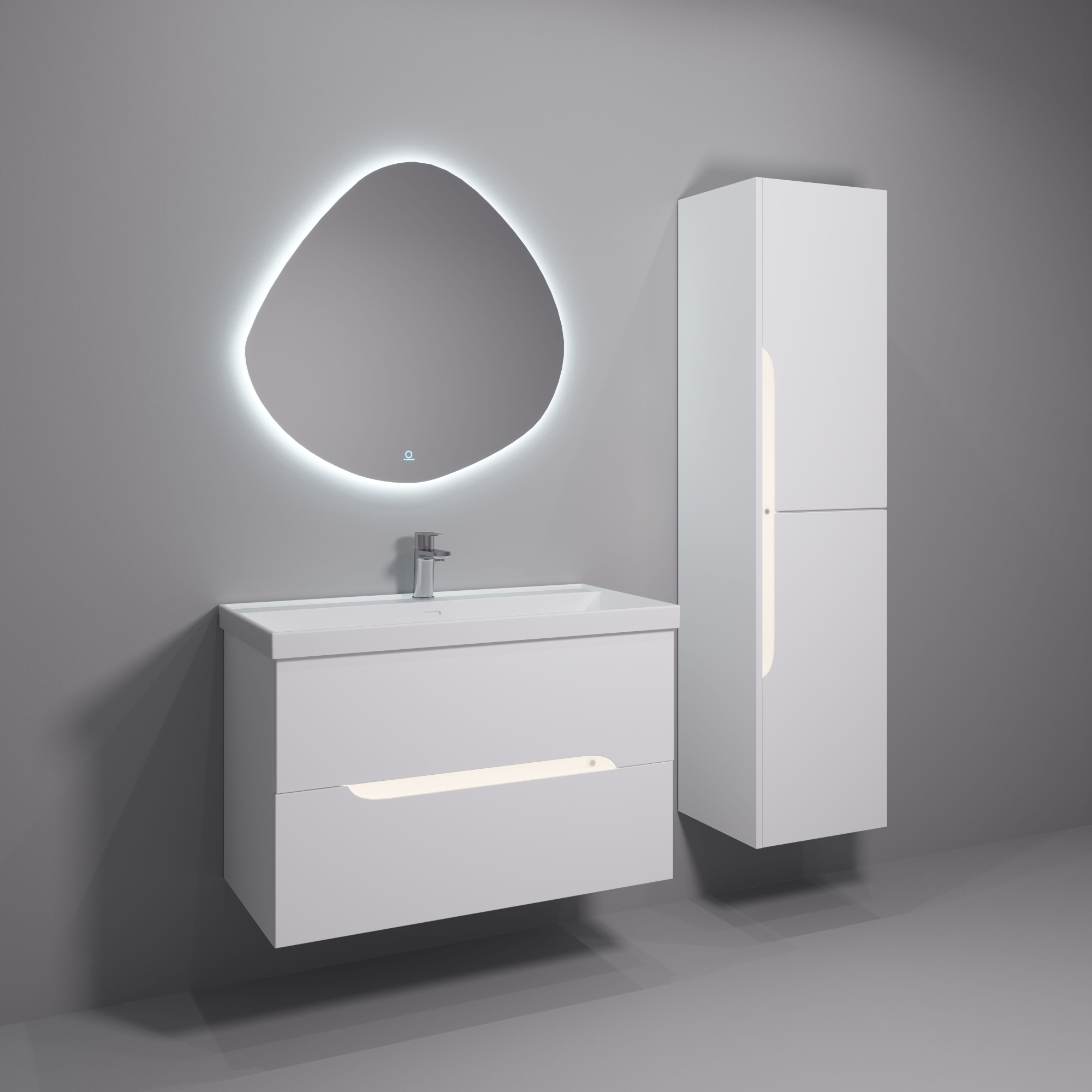 90 Тумба подвесная Шелл 90 (ум. Line 90)