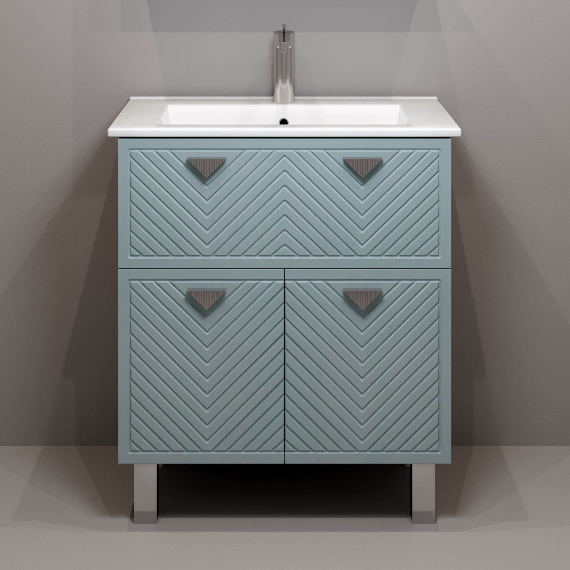 75 Тумба "Sky 75" №2 (ум. Оскар 75, Quadro 750) (индиго/кашемир)