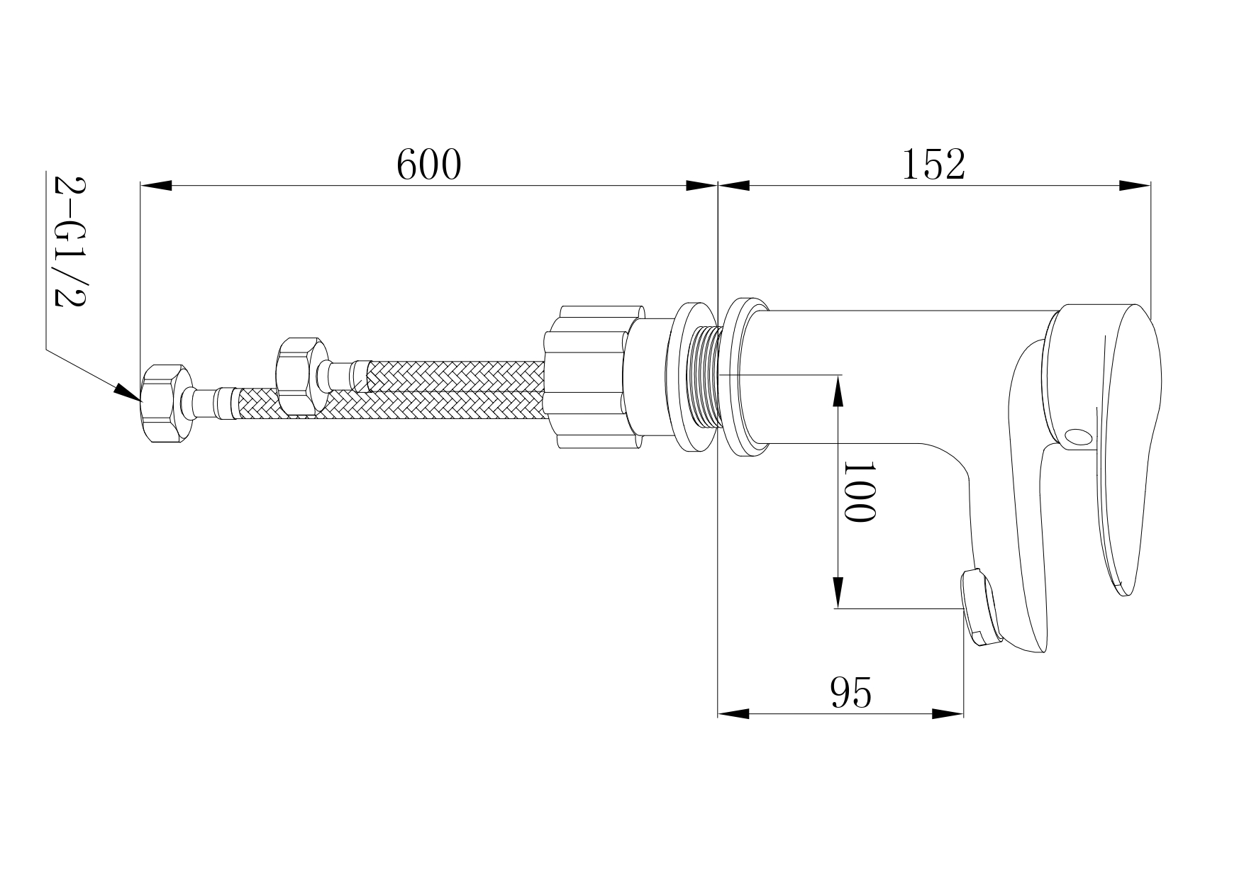 Light FW18C Смеситель для раковины латунь, хром EvaGold