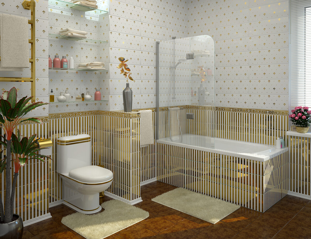 JY140 Душевое ограждение на ванну 120х130, прозрачное стекло