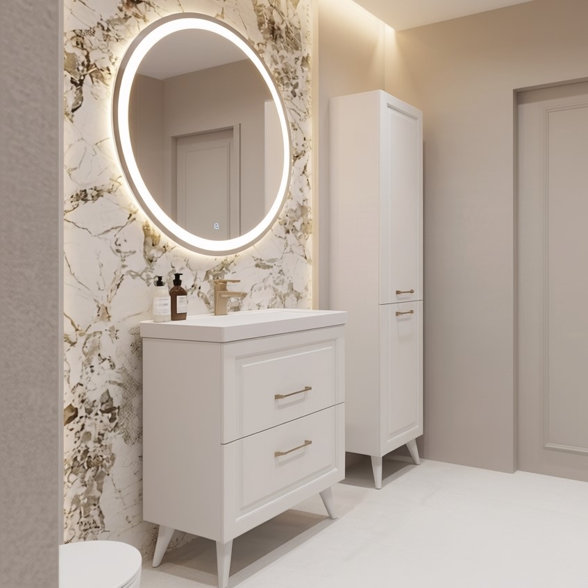 90 Тумба Орлеан 90 (ум. Эстель 90), (универсальная, цвет белый)