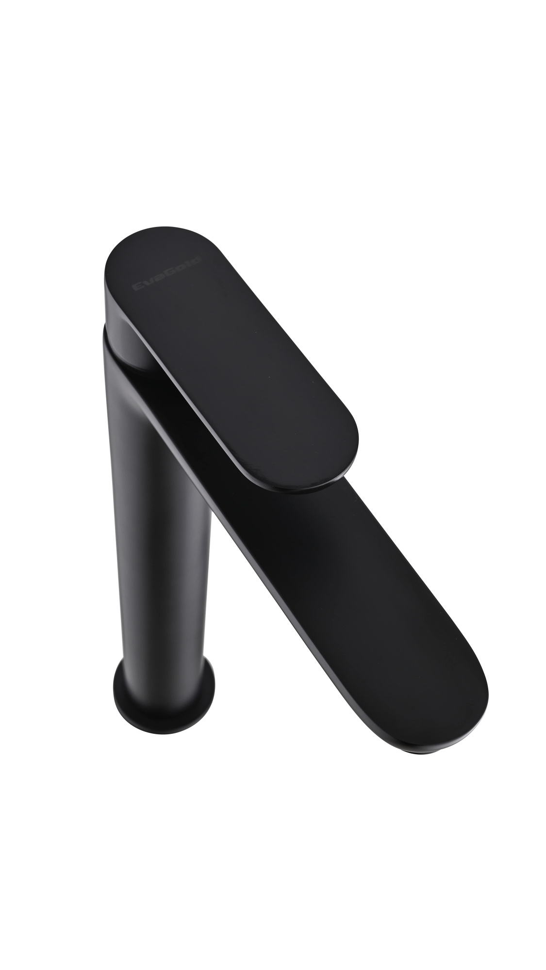 Queens FW04B-PVD Смеситель для раковины высокий латунь, черный EvaGold