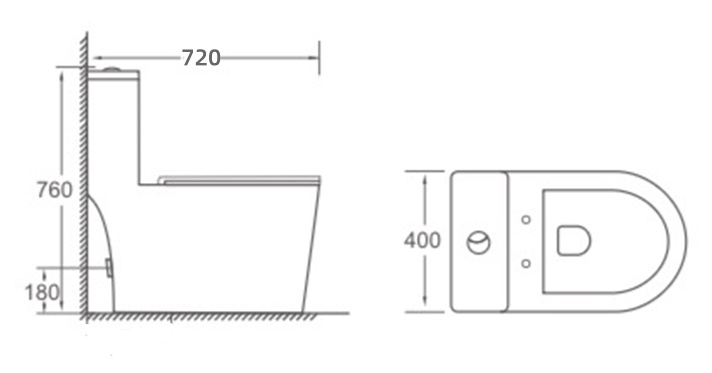 Унитаз-моноблок EG408T безободковый круговой смыв, сиденье тонкое ДП, арматура (с гофрой и подводкой)