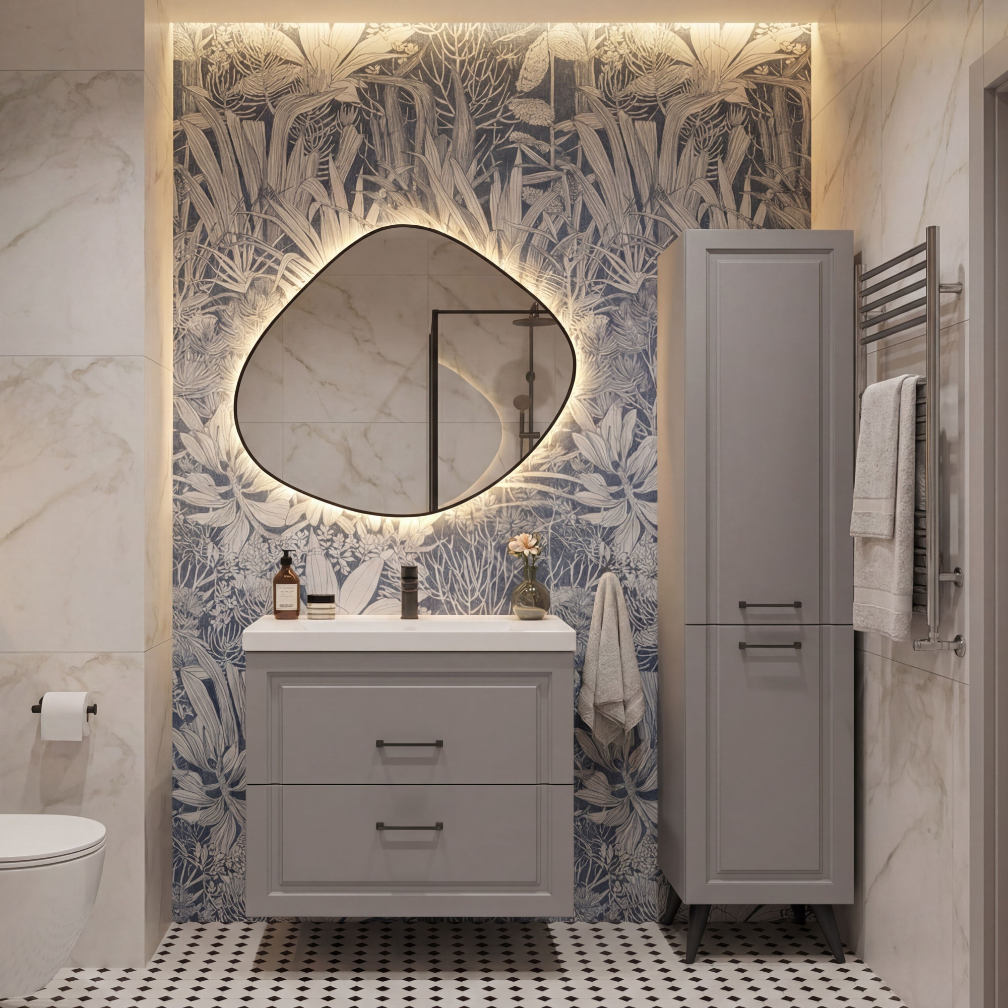 60 Тумба Орлеан 60 (ум. Эстель 60), (универсальная, цвет серый)