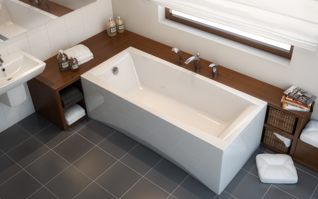 Ванна прямоуг.VIRGO :150x75 без  ножек, УЛЬТРА БЕЛЫЙ, Сорт1