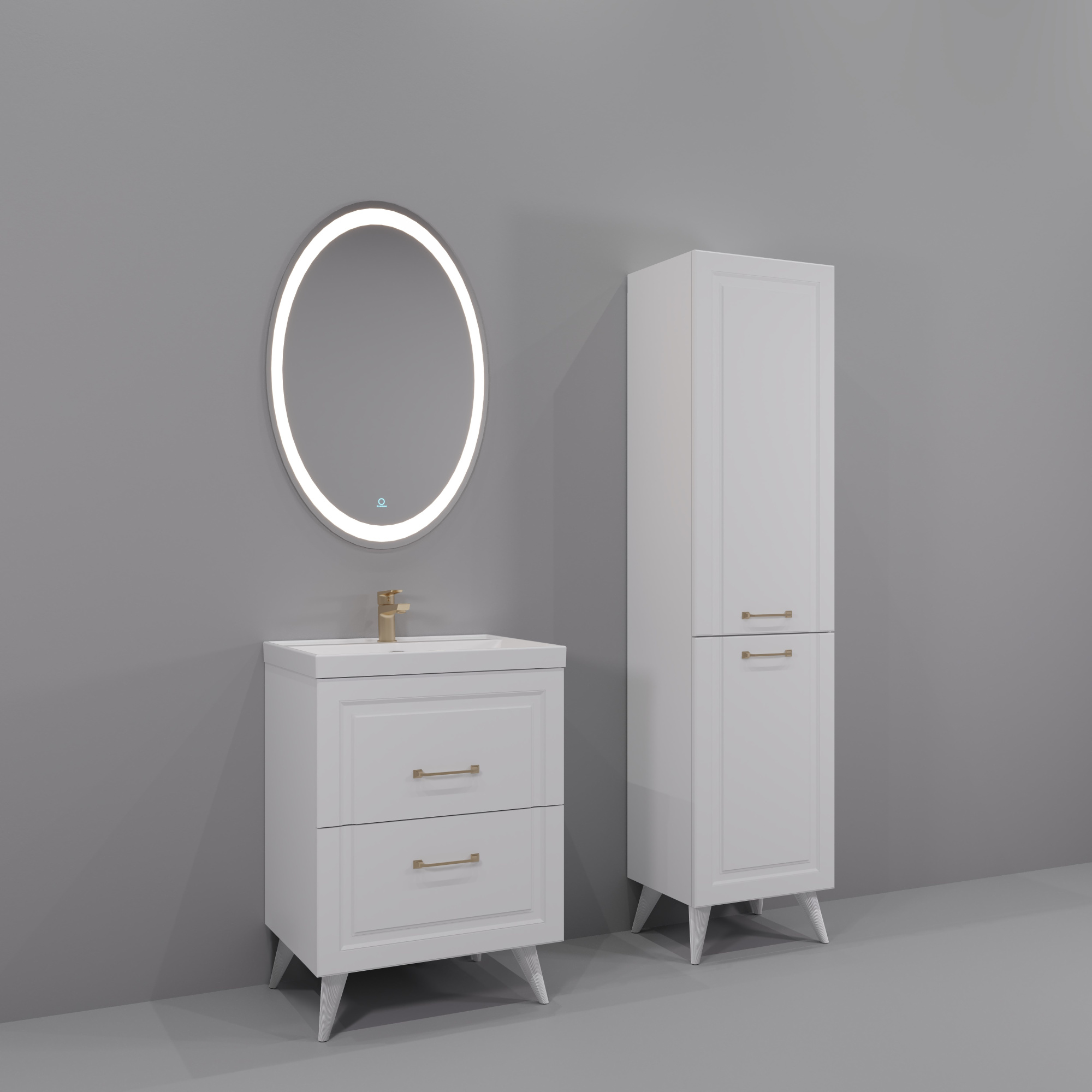 75 Тумба Орлеан 75 (ум. Эстель 75), (универсальная, цвет белый)