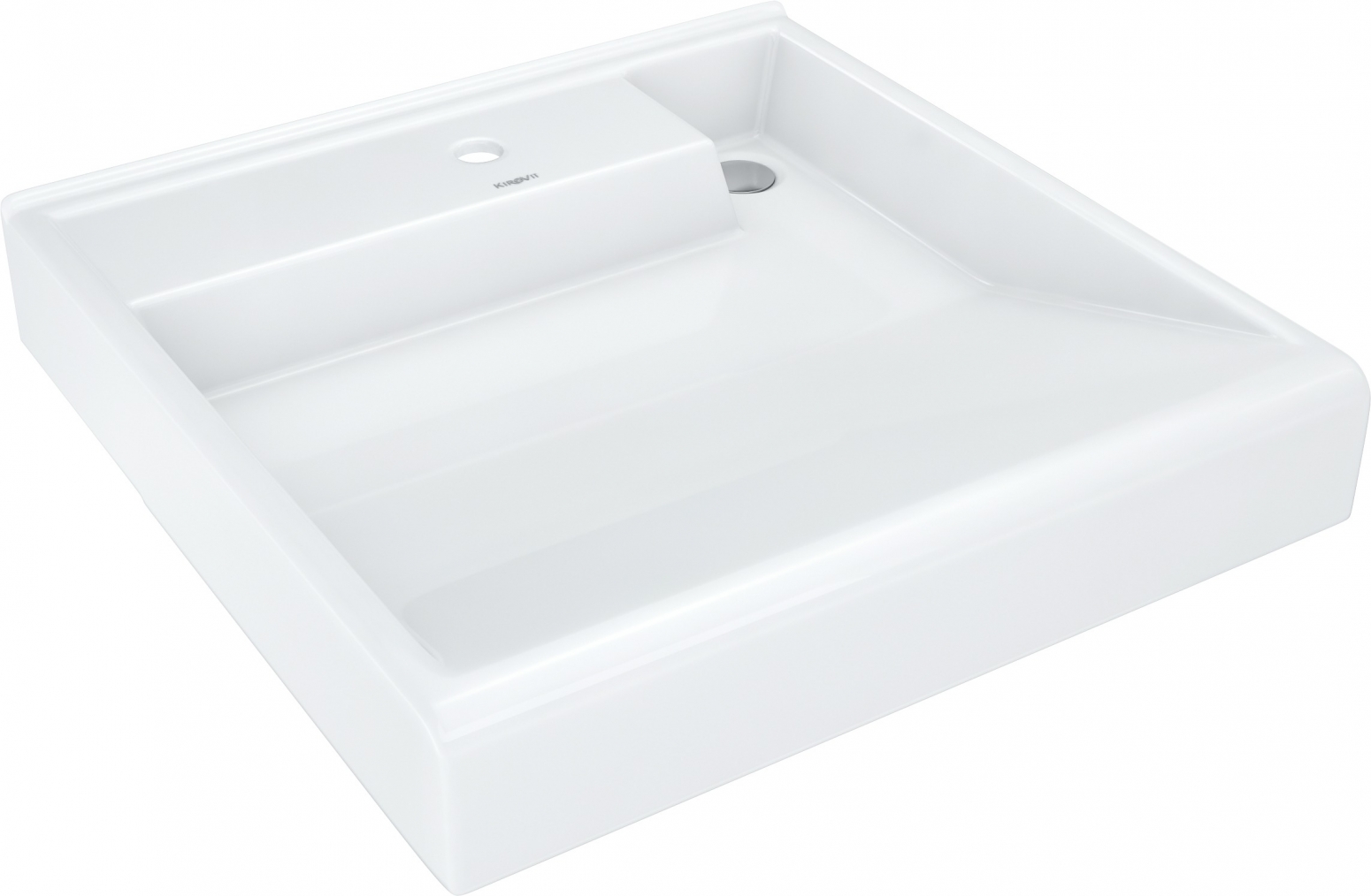 Умывальник "Престиж" на стир. машину 600*600 мм (кронштейн КСт-210, крепл. для умыв., хром. кольцо)