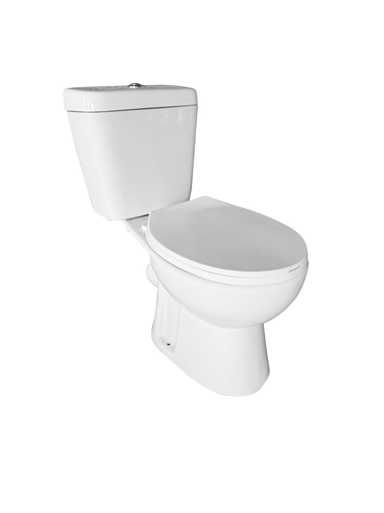 A2102 Унитаз-компакт, безободковый, сиденье ПП, крепления, арматура, гориз. выпуск 1к.