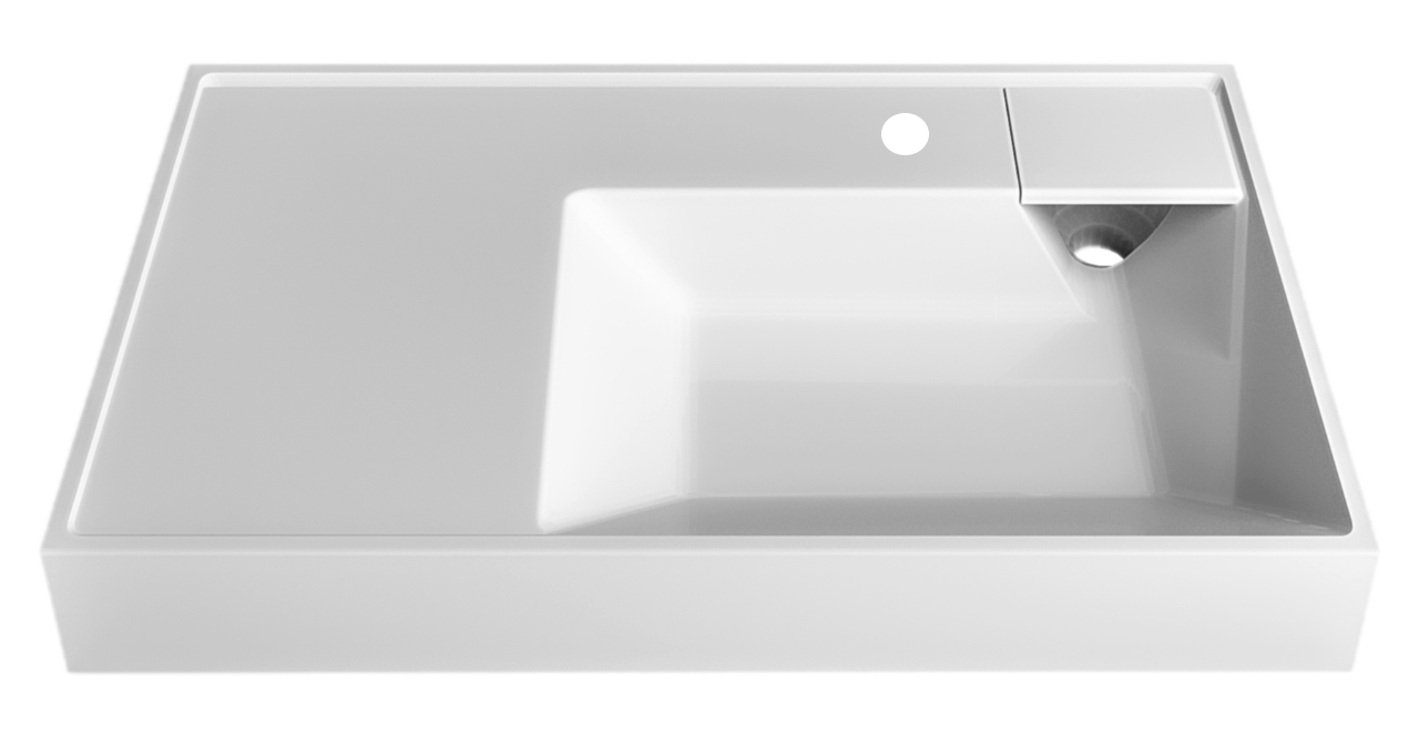 Раковина Vega 80  на стир. машину узкая 800*500*100 (кронштейн, крепление для умывальника)