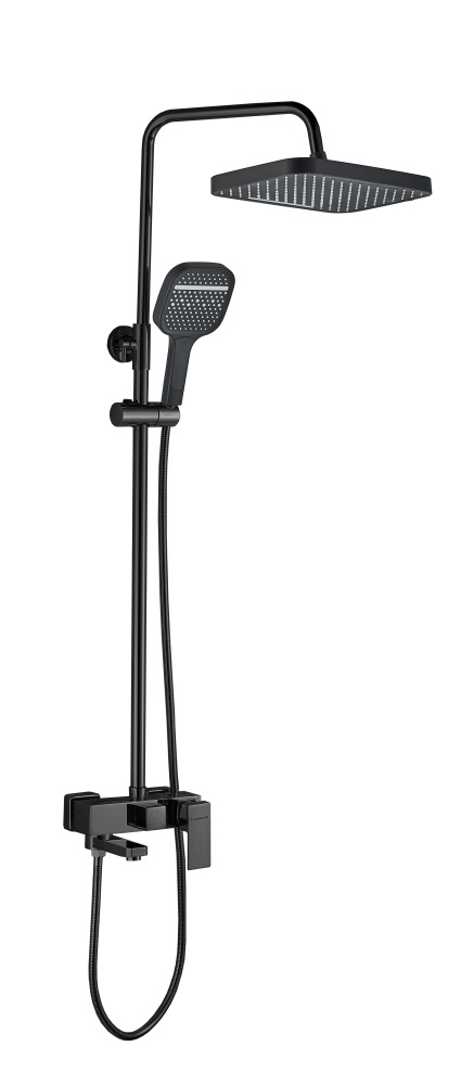 Richard FS01B-PVD Душевая стойка (150 см) со смесителем латунь, черный EvaGold
