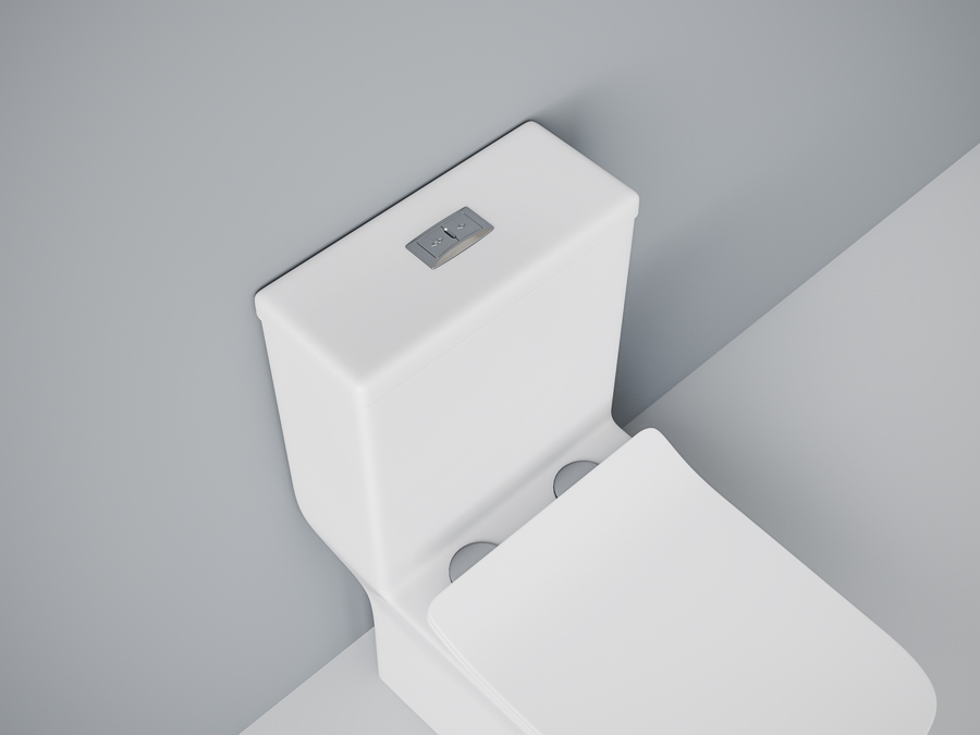 Унитаз-моноблок SM9608, сиденье тонкое ДП, арматура (с гофрой и подводкой)