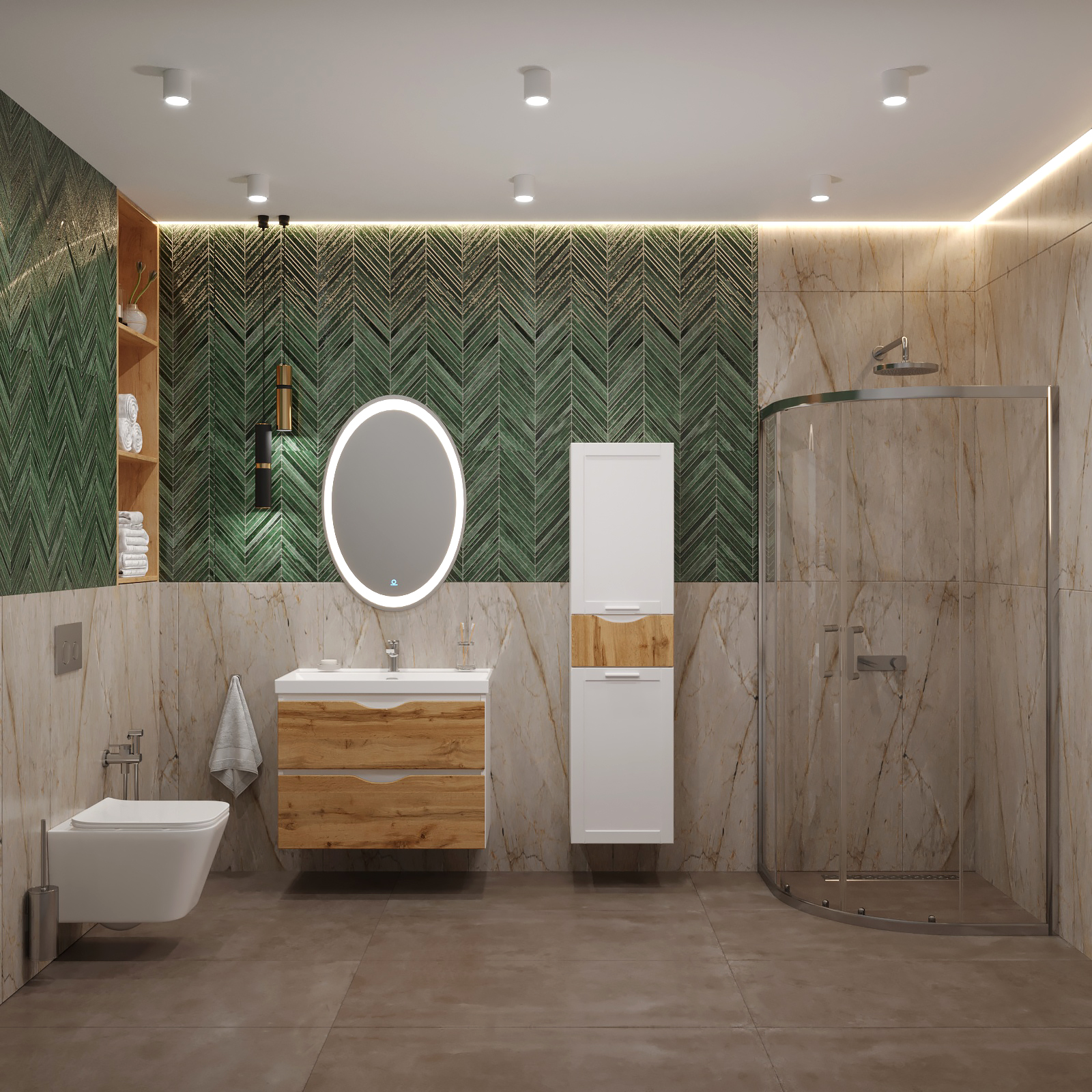 40 Пенал-шкаф подвесной Ингрид 40