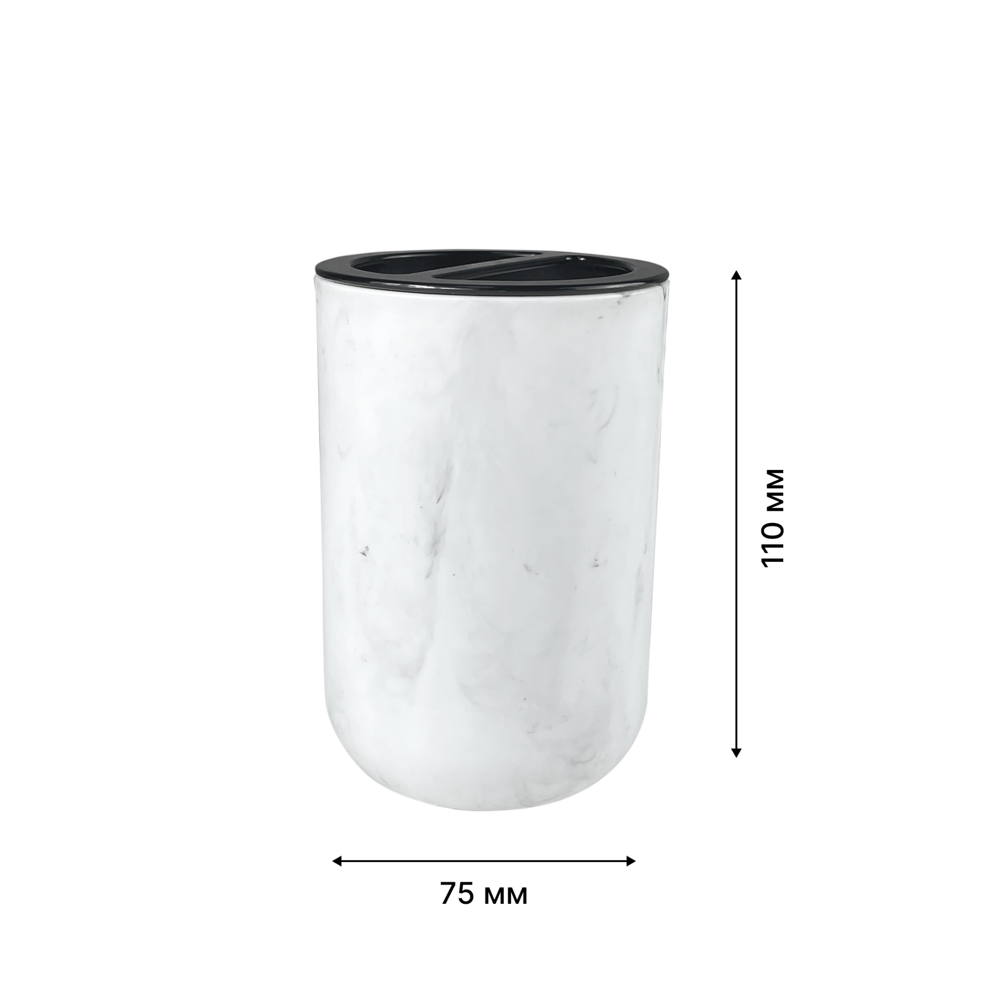 Стакан для зубных щеток настольный, MARMARIS, пластик