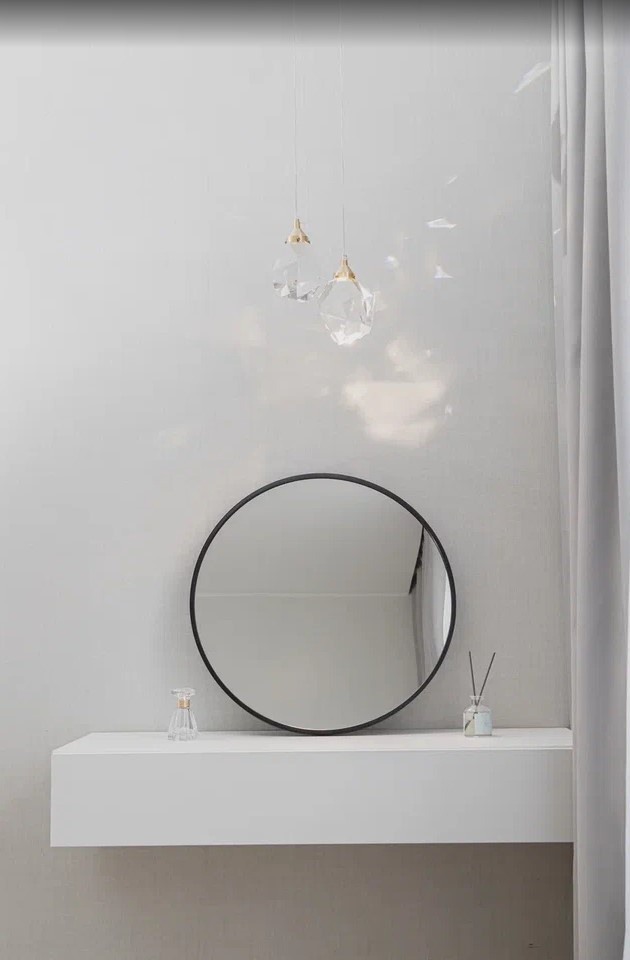 Зеркало Selena D600 (алюм. профиль, цвет черный)