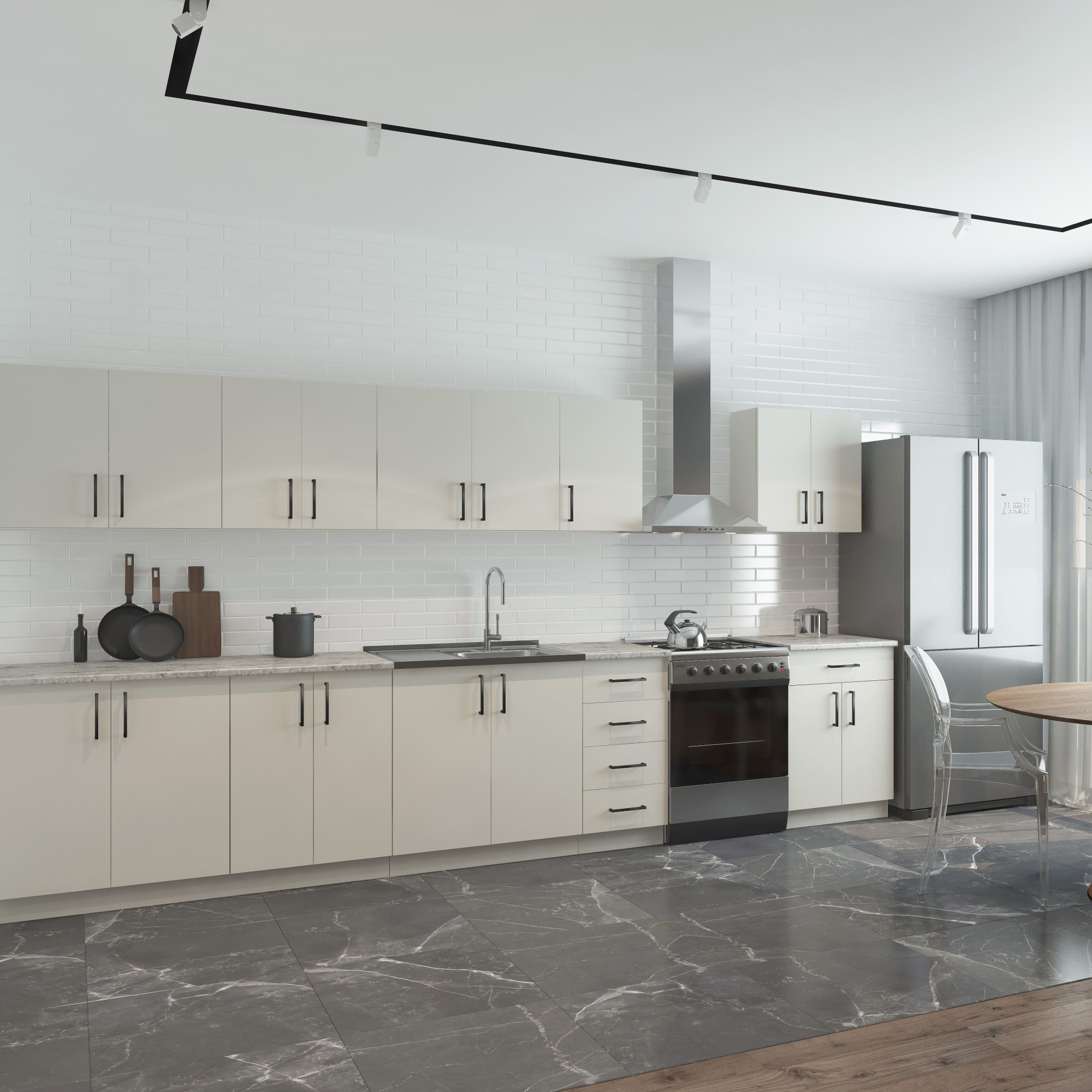 800 Шкаф навесной (для посуды) под сушку - Кашемир