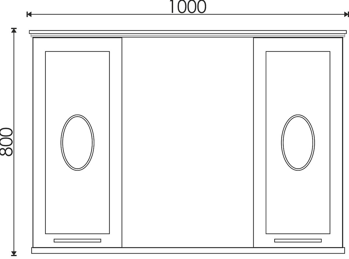 100 Зеркало-шкаф "Modern 100"