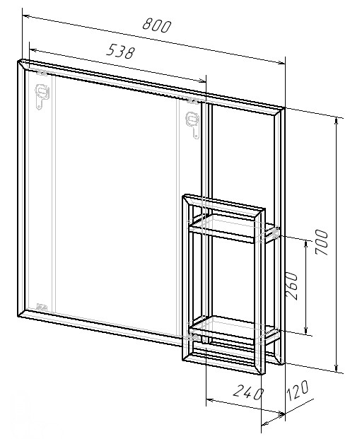 80 Зеркало "Jagger 80"