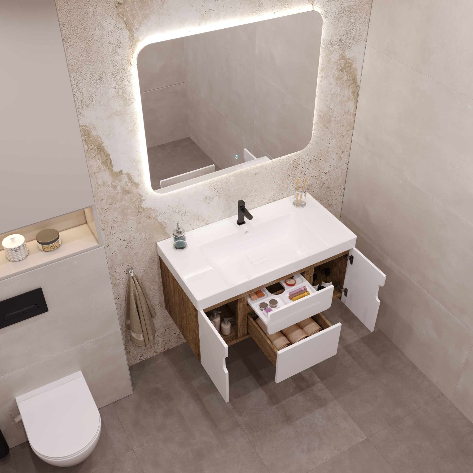 100 Подвесная тумба "Demi 100" (ум. Грэмми 1000, Line 100, Adel 100)