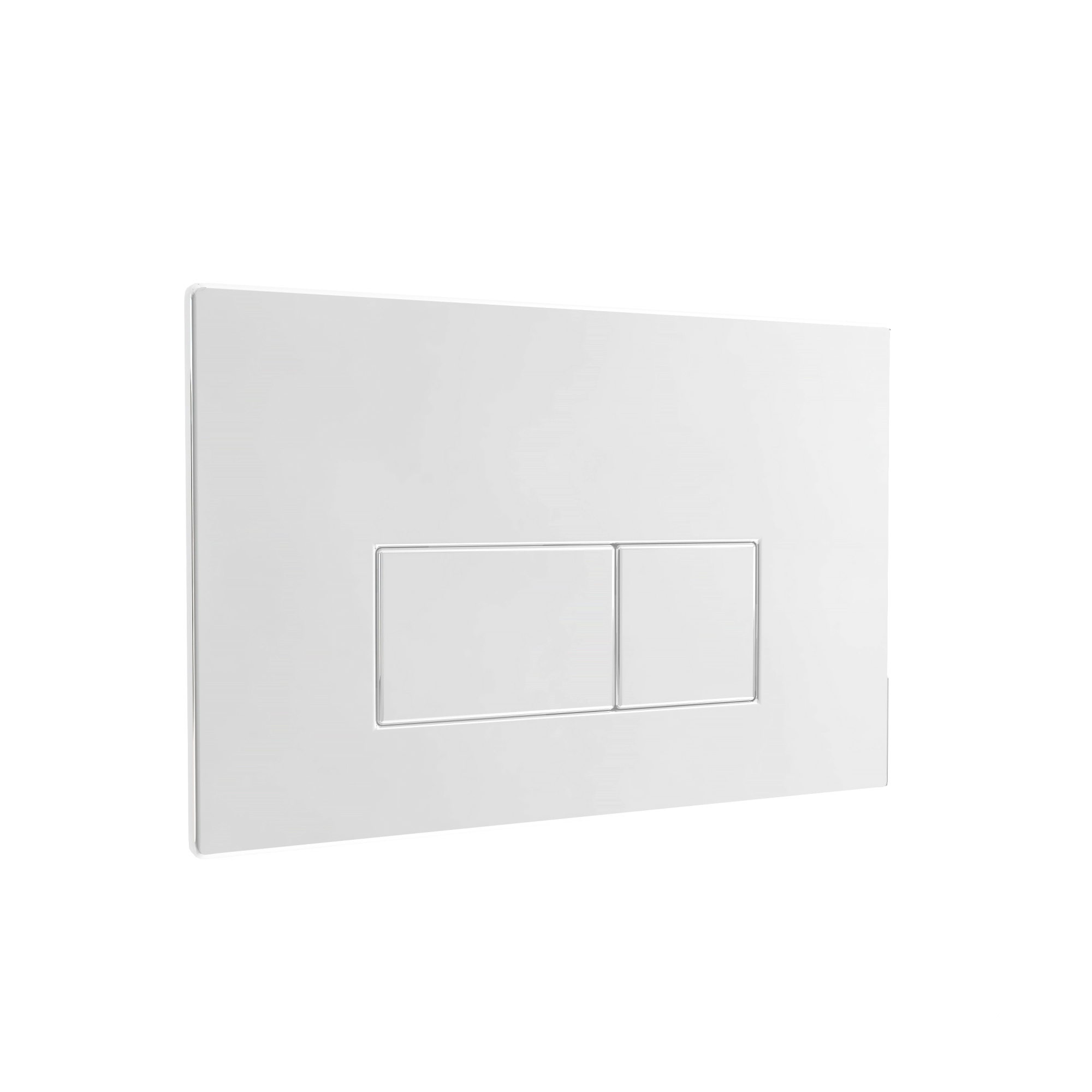 Кнопка смыва EvaGold 545-10 пластик прямоугольник белая глянец для инсталляции 545