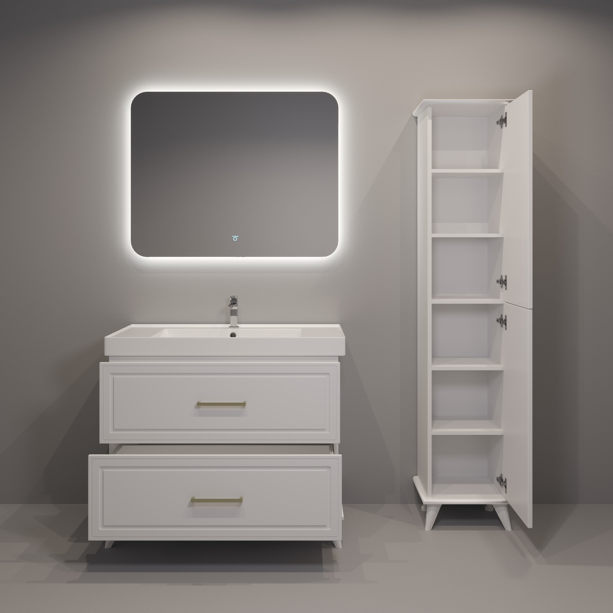 100 Тумба "Michael 100" (ум. Грэмми 1000), цвет белый