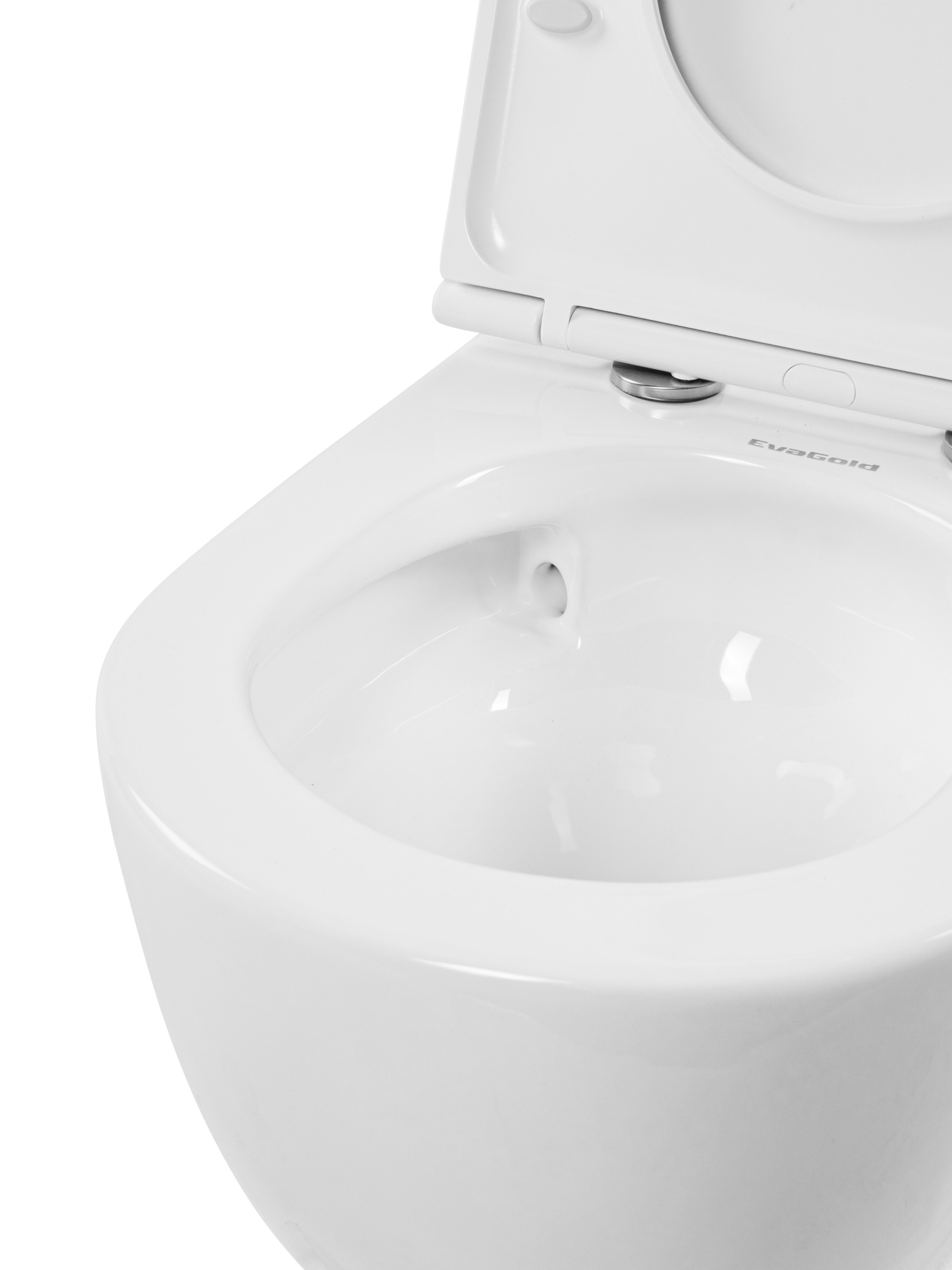 Унитаз подвесной K709T с круговым смывом безободковый, сиденье тонкое ДП, крепления